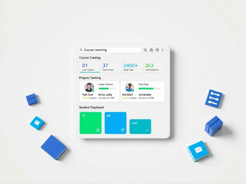 Educational platform with learning-focused design