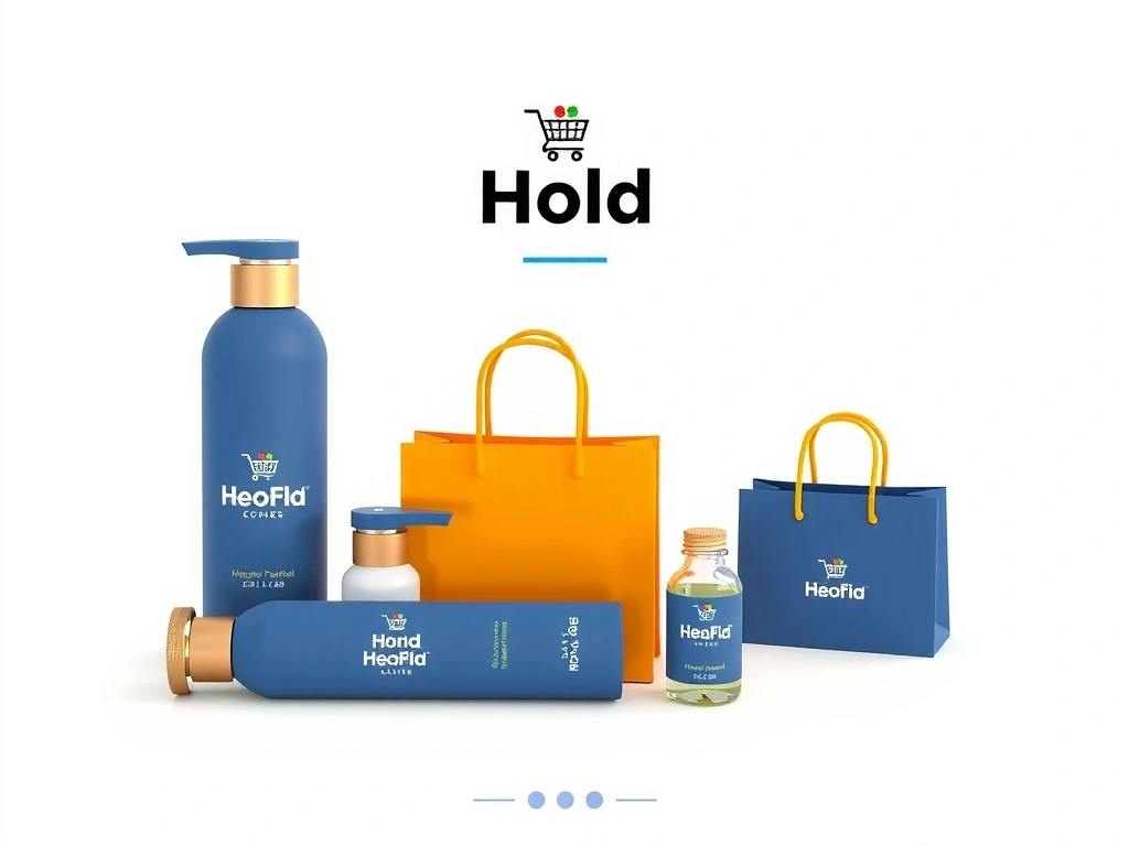 Modern e-commerce website design with clean layout