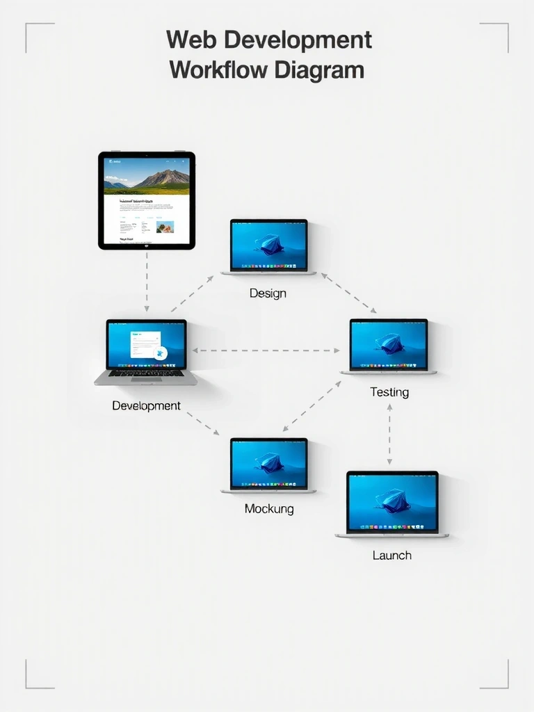 Web development process workflow
